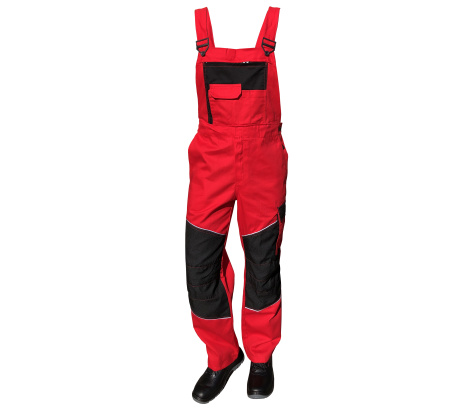 Montérkové nohavice 010741 - farba 07 červená - výška III - veľ. 62