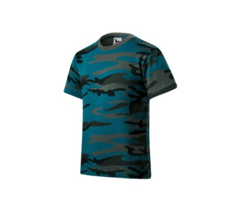 Tričko detské MALFINI® Camouflage 149 camouflage petrol veľ. 158 cm/12 rokov