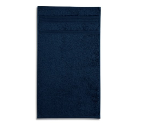 Malý uterák unisex MALFINI® Organic (GOTS) 916 tmavomodrá veľ. 30 x 50 cm