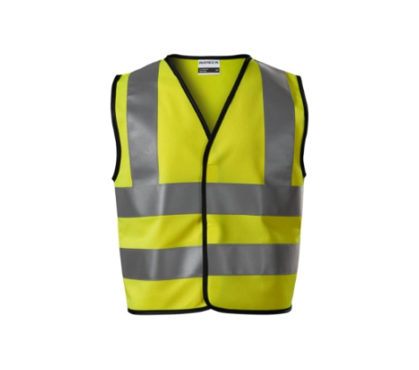 Bezpečnostná vesta detská RIMECK® HV Bright 9V4 fluorescenčná žltá veľ. 104 - 128 cm/4 - 6 rokov