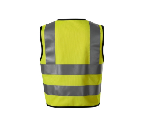 Bezpečnostná vesta detská RIMECK® HV Bright 9V4 fluorescenčná žltá veľ. 104 - 128 cm/4 - 6 rokov