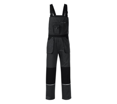 Pracovné nohavice s trakmi pánske RIMECK® Woody W02 ebony gray veľ. 48/50