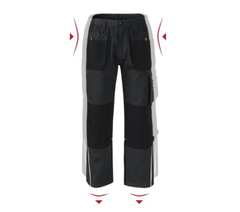 Pracovné nohavice pánske RIMECK® Ranger W03 ebony gray veľ. 60/62