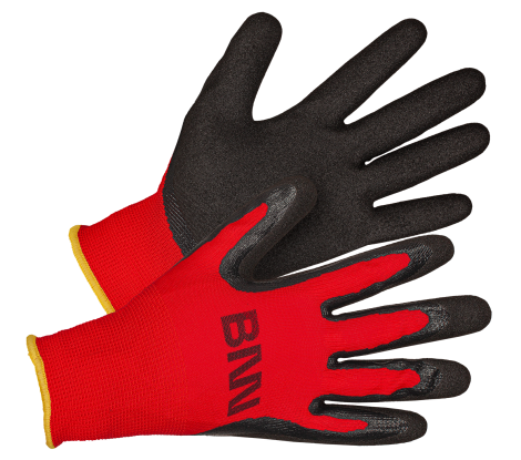 MANOS Gloves black/red (12 pcs)