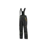 Kalhoty CXS TRENTON, zimní softshell, dětské, černé s HV žluto/oranžové doplňky, vel. 150
