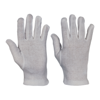 KITE 6 rukavice bavlna - biele