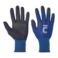 SMEW rukavice nylon modrá/čierna 5